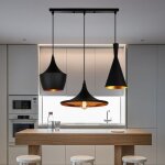 3 lumires lustre suspension design industriel modern luminaire abat - jour en mtal plafonnier e27 pour ...