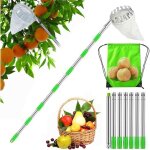 3 m cueille fruit telescopique cueilleur de fruits amovible perche cueille fruits telescopique ramasse ...