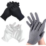 Gants en coton - non spcifi - taille m - 3 paires - unisexe - lavables