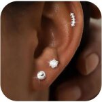 3 paires boucles doreilles lot argent pour femme fantaisie argent 925 clous doreilles creoles anneau ... 3 paires boucles doreilles lot argent pour femme fantaisie argent 925 clous doreilles creoles anneau ...