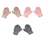 3 paires moufles dhiver pour enfants et tout - petits gants tricotés doux multicolores moufles épaisses ... 3 paires moufles dhiver pour enfants et tout - petits gants tricotés doux multicolores moufles épaisses ...