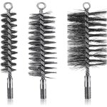 3 pcs brosses de ramonage chemine brosse de chaudire de chauffage mtallique goupillon tuyau de pole rond ...