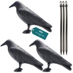 3 pcs corbeau r�pulsif pigeon oiseau �tourneau moineau pour balcon ou terrain 34cm