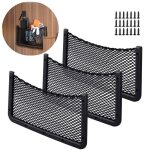 3 pcs filet rangement pour voiture 40 * 20 cm sac pocket organizer de voiture pour ustensiles (filet ...