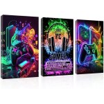 3 pcs gaming poster decoration chambre ado garcon tableau gaming affiche toile mural gamer decoration ...