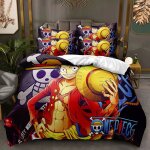 3 pcs housse de couette set literie enfant (1 housse de couette 200x200 cm + 2 taies 50x75 cm) dessin ...