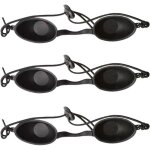 3 pcs lunettes de protection uv - lunettes bronzage masque yeux contre rayons uv lunettes de solarium ...