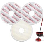 3 pcs recharge en microfibres pour vileda spin and clean mop t�te de serpilli�re de remplacement compatible ...