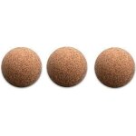 3 pices balles de baby - foot de cork natur diamtre 34 mm