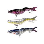 3 pices leurres de pche leurres articuls pche aux leurres poissons nageursappt artificiel avec hameons ...