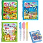 3 pi�ces livre de coloriage a l?eau livre de dessin magique de leau magic water book r�utilisable avec ...