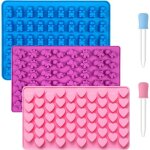 3 pièces moule bonbon silicone moules à bonbons à gummy moule chocolat moule ourson / animale silicone ... 3 pièces moule bonbon silicone moules à bonbons à gummy moule chocolat moule ourson / animale silicone ...
