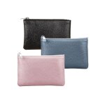 3 pi�ces porte - monnaie porte monnaie avec fermeture �clair motif litchi mini portefeuille portable ...