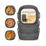 3 pices silicone moule air fryer accessoires rutilisable chaud papier cuisson friteuse sans huile airfryer ...
