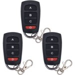 3 pi�ces t�l�commande de porte de garage clonage t�l�commande 433 mhz t�l�commande universelle sans fil ...