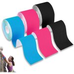 3 rouleaux bande kinesiologieface lifting tape kinesiologiekinesio tapeface tapingbande strapping adhsif ...
