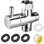 3 voies douche g1 / 2 vanne de commutation en laiton 3 voies soupape robinet wc 3 voies convient pour ...