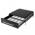 30. 5 * 31. 5 * 10cm porte - capsules � caf� en fer - quiienclee - noir - peut contenir 36 pcs