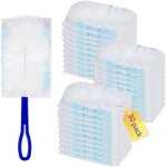 30 chiffons magn�tiques anti - poussi�re swiffer avec 1 manche