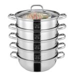 30 cm diamètre 5 couches cuiseur vapeur 304 en acier inoxydable couvercle en verre pot steamer cuit vapeur ... 30 cm diamètre 5 couches cuiseur vapeur 304 en acier inoxydable couvercle en verre pot steamer cuit vapeur ...