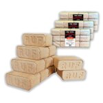 30 kg ruf briquettes de bois 100 % h�tre pour chemin�e four barbecue foyer bois de chauffage