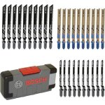 Jeu de lames de scie sauteuse - bosch professional - 30 pices - bois et mtal - tough box robuste