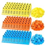 300 �tiquettes doreille pour b�tail (ovins caprins bovins num�ros 001 100) pour vache cochon chien cerf ...