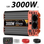 Onduleur 3000w cr�te 12v dc?220v ac - onde sinuso�dale pure + �cran lcd