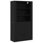 309996& bahut de rangement pour séjour - highboard chêne noir - bois - panneaux de particules 309996& bahut de rangement pour séjour - highboard chêne noir - bois - panneaux de particules