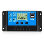 30a 12v - 24v contrleur de charge rgulateur panneau solaire de batterie intelligent avec 5v double ...