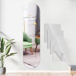 30cm x30cm miroir mural autocollant4pcs acrylique miroir adh�sif grand miroir mural en 4 parties sans ...