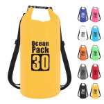 30l sac �tanche polyvalent 2l / 5l / 10l / 15l / 20l / 30l jaune waterproof dry bag avec longue bandouli�re ...