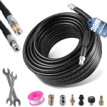 30m dboucheur canalisation haute pression400 bar compatible avec nettoyeurs haute pression karcher k2 ...