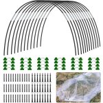 Arceau pour serre tunnel - cerceau - 30pcs - fibre de verre - rsistant au gel - kit complet