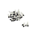 30pcs glisseur rail rideaux roulette crochet roue rideaux coulissant poulie pour fen�tre voilage galet ...
