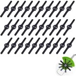 30pcs lame en plastique de tondeuse  gazon lames de rechange pour coupe - bordures lame de rechange ...