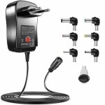 Bloc dalimentation universel - 30w - 3v  12v - 6 embouts amovibles - intrieur - electrique