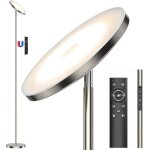 Anten 30w lampadaire led dimmable - 3330lm lampadaires sur pied salon - tlcommande & contrle tactile ...