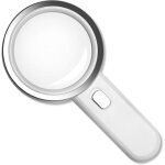 30x haute puissance loupe grossissante �clairante grand 90mm sans distorsion loupe avec lumi�re led avec ...