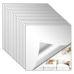 32 miroirs muraux autocollants 15x15cm - carreaux miroir flexibles pour d�coration maison - facile � ...