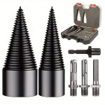 32 mm + 42 mm foret pour fendre le bois professionnel avec 4 tiges foret pour pour b�ches bois �lectricit� ...