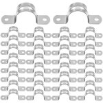 32 pices colliers de u tuyau 20mm serre joint tuyau 304 acier inoxydable collier de serrage pince pour ...