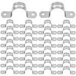 32 pices colliers de u tuyau 20mm serre joint tuyau 304 acier inoxydable collier de serrage pince pour ...