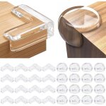32 protections coins transparentes s�curit� b�b� pour tables et meubles maison