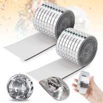 3200 pi�ces mini carreaux carr�s en verre mosa�que carrelage miroir roll pour cuisine salle de bain restaurant ...