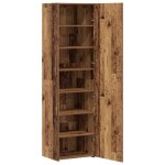 328596& bahut de rangement pour s�jour - buffet vieilli 50x42. 5x185 cm - bois - panneaux de particules ...