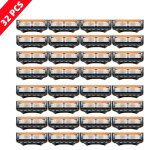 32pcs rasoir lames en acier inoxydable recharges durable remplacement de rasoir fusion scurit 5 couches ...