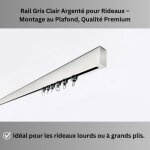330 cm - tringle � rideaux - aluminium argent� clair - qualit� �blouissante