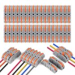 34 pices connecteurs electriques rapide avec levier de commande bornes de connexion automatique domino ...