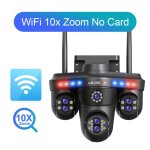 35mp 10x zoom wifi cam�ra ip 4 �crans 7 lentilles ext�rieure sans fil ptz cam�ra de s�curit� suivi automatique ...